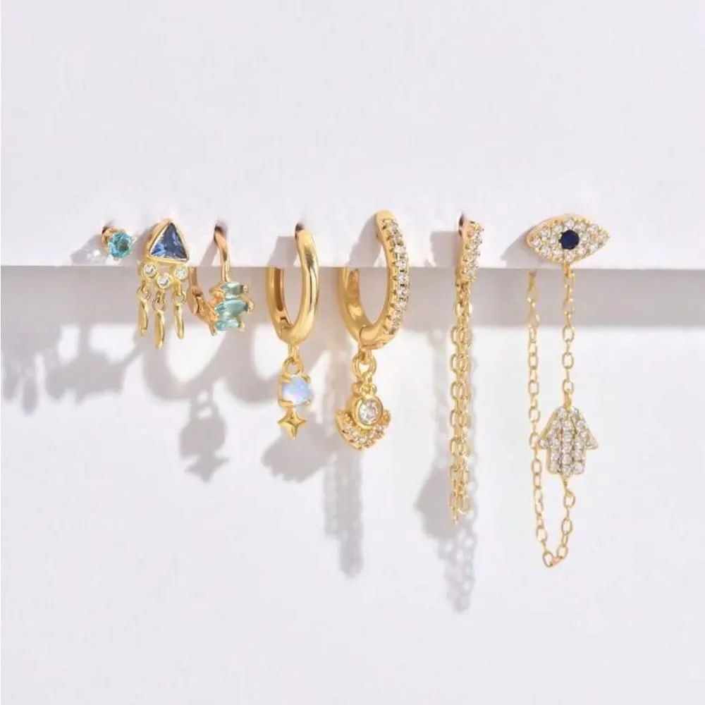 Dangle Earrings Set Q1003 - Picture 4 of 7